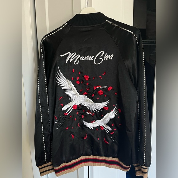 Fine embroidered baseball jacket - Picture 2 of 5